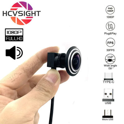 Buen precio Mini cámara USB ojo de pez gran angular de 15 mm y 2 MP con Type-C para monitorización de seguridad en línea